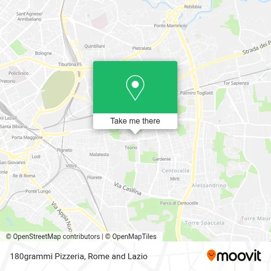 180grammi Pizzeria map