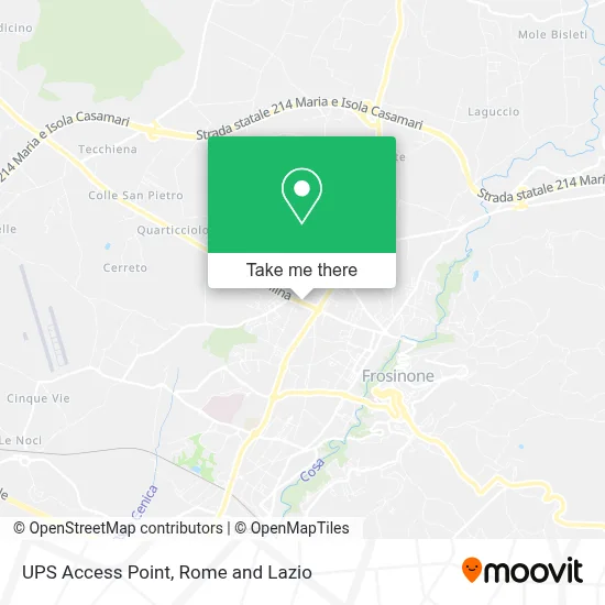 UPS Access Point map