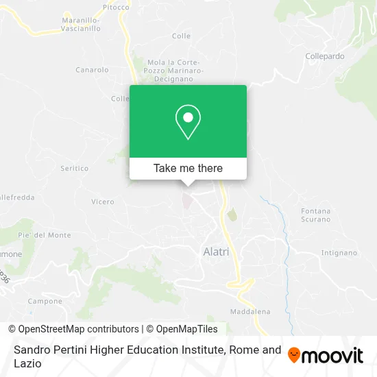 Sandro Pertini Higher Education Institute map