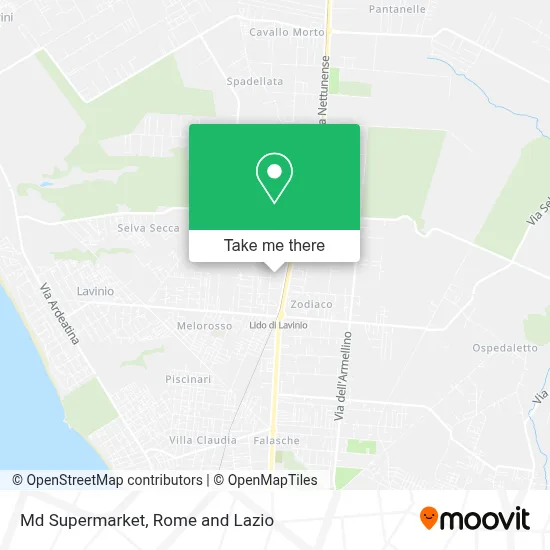 Md Supermarket map