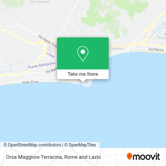Orsa Maggiore Terracina map