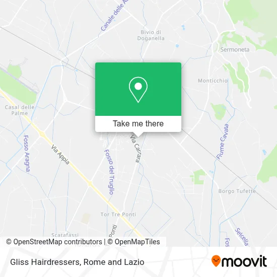 Gliss Hairdressers map