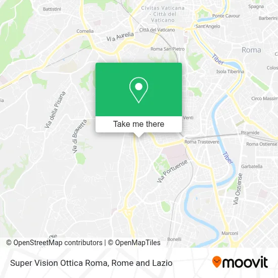 Super Vision Ottica Roma map