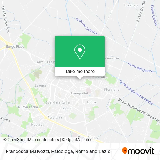Francesca Malvezzi, Psicologa map