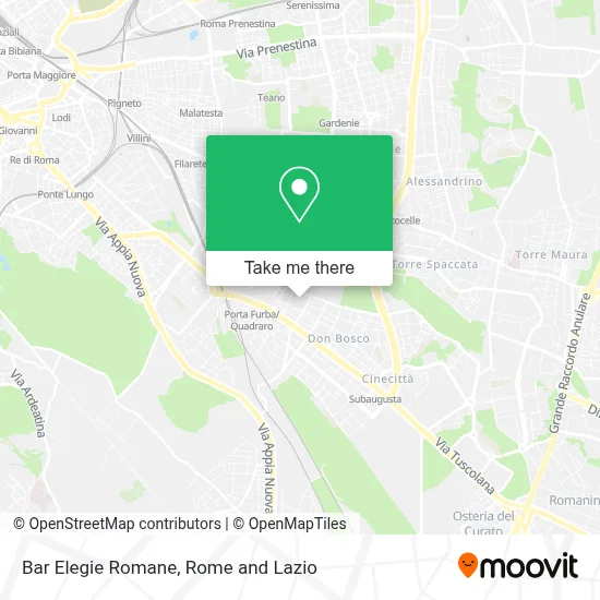 Bar Elegie Romane map