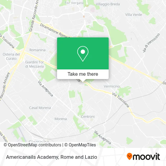 Americanails Academy map