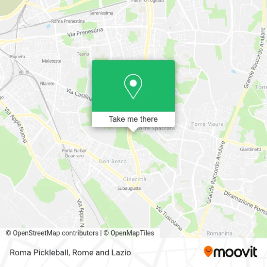 Roma Pickleball map