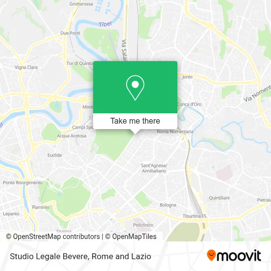 Studio Legale Bevere map