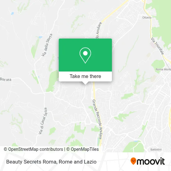 Beauty Secrets Roma map