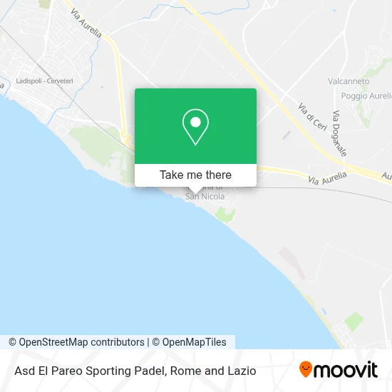 Asd El Pareo Sporting Padel map