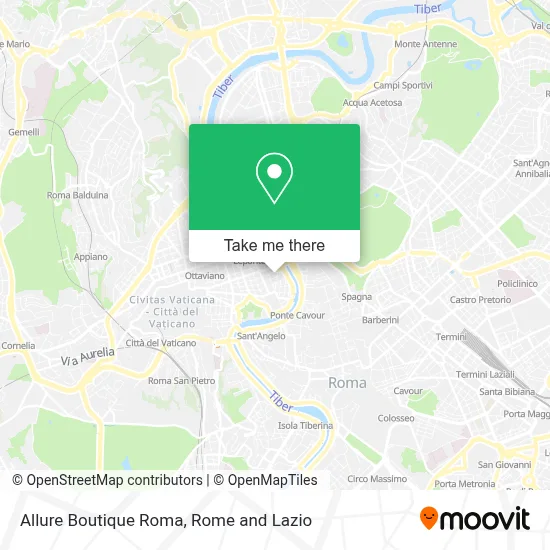 Allure Boutique Roma map