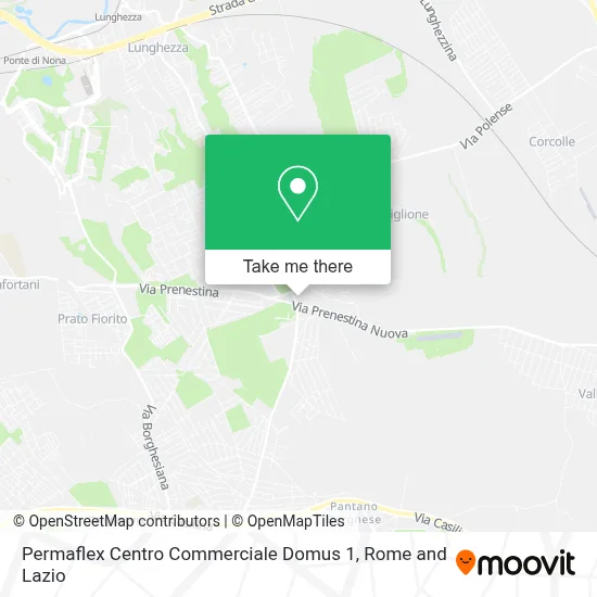 Permaflex Centro Commerciale Domus 1 map