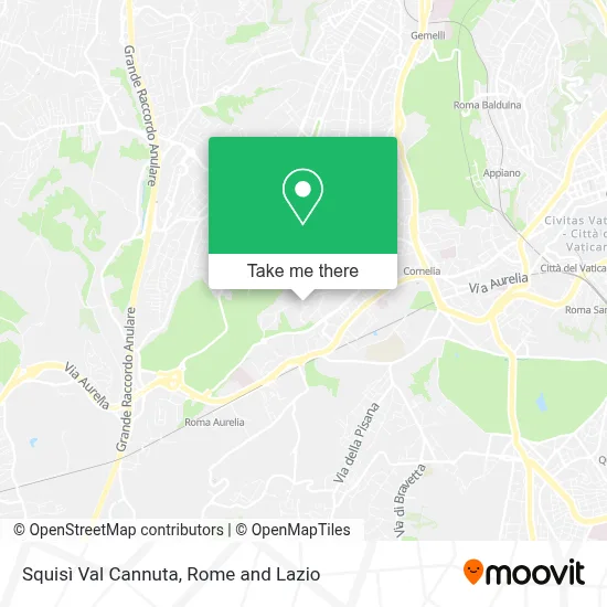 Squisì Val Cannuta map
