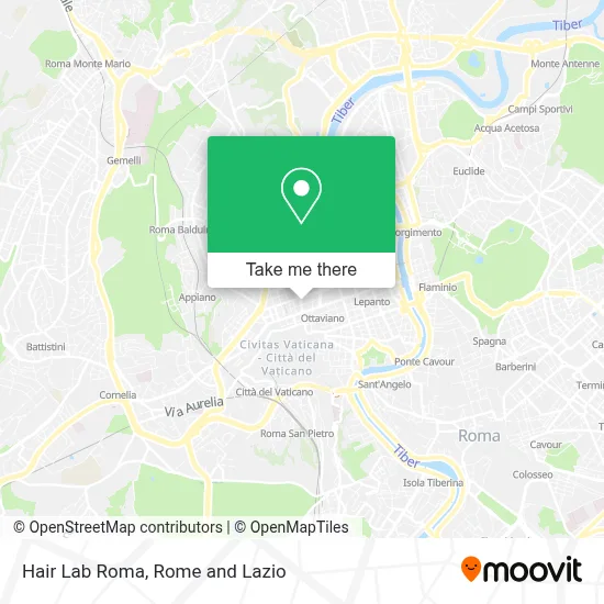 Hair Lab Roma map