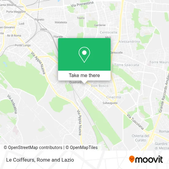 Le Coiffeurs map