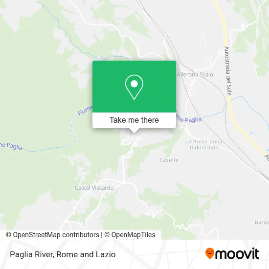 Paglia River map