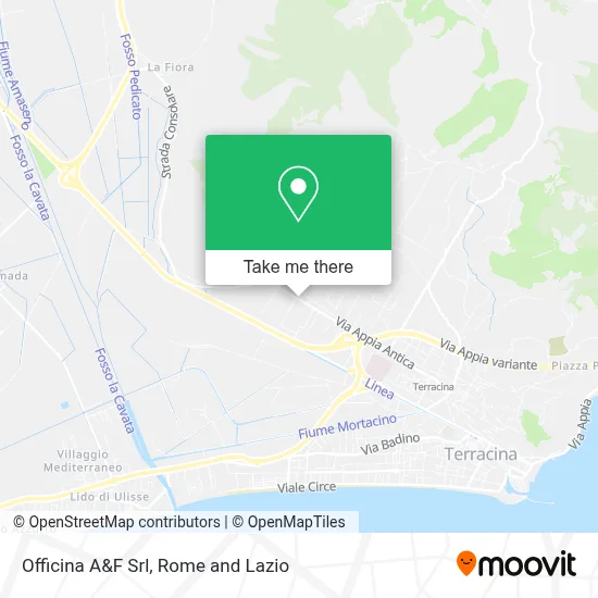 Officina A&F Srl map