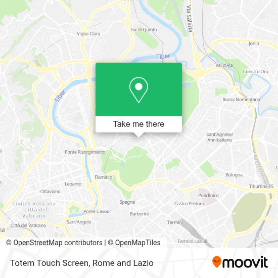 Totem Touch Screen map