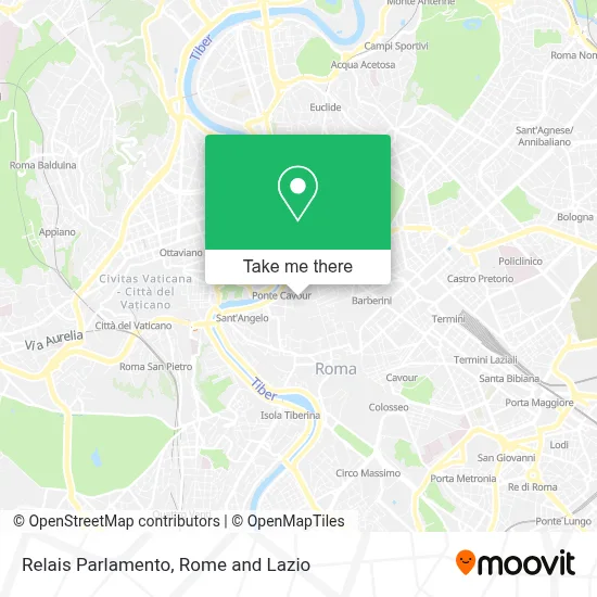 Relais Parlamento map