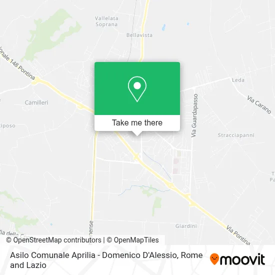 Asilo Comunale Aprilia - Domenico D'Alessio map