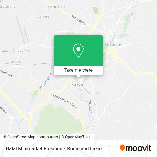 Halal Minimarket Frosinone map