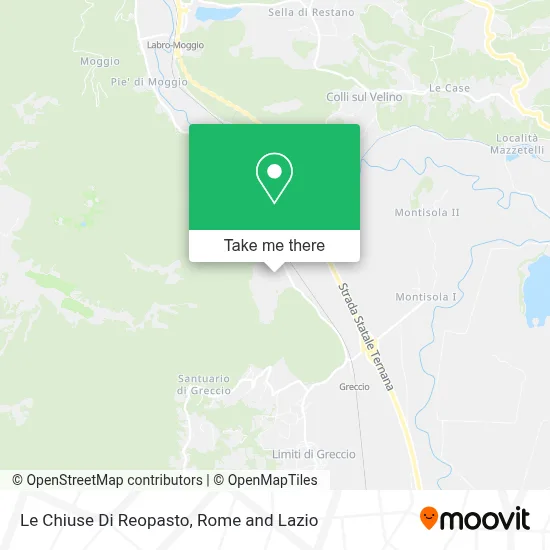 Le Chiuse Di Reopasto map