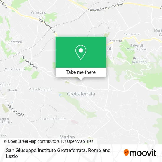 San Giuseppe Institute Grottaferrata map