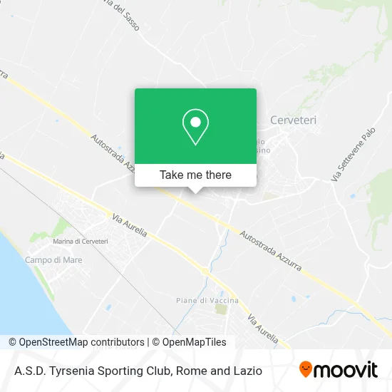 A.S.D. Tyrsenia Sporting Club map