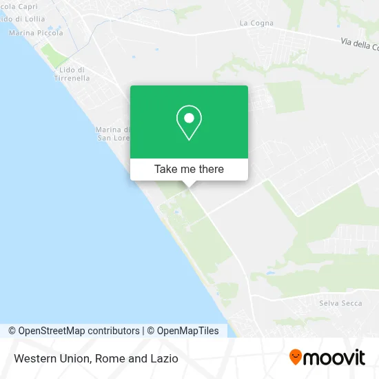 Western Union map