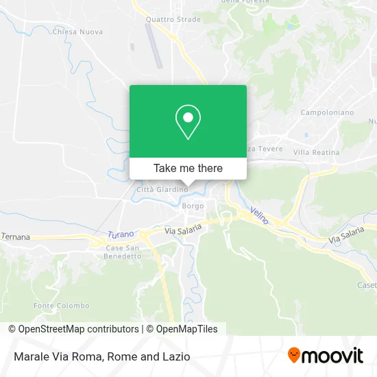 Marale Via Roma map