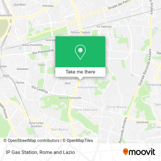 IP Gas Station map