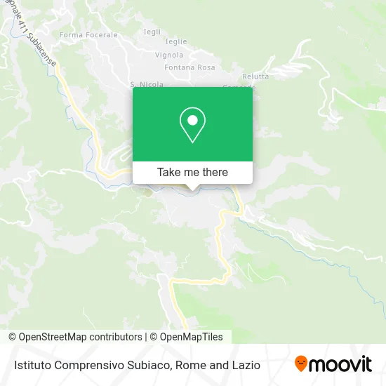 Istituto Comprensivo Subiaco map