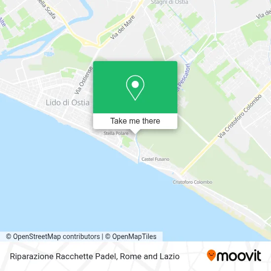 Riparazione Racchette Padel map