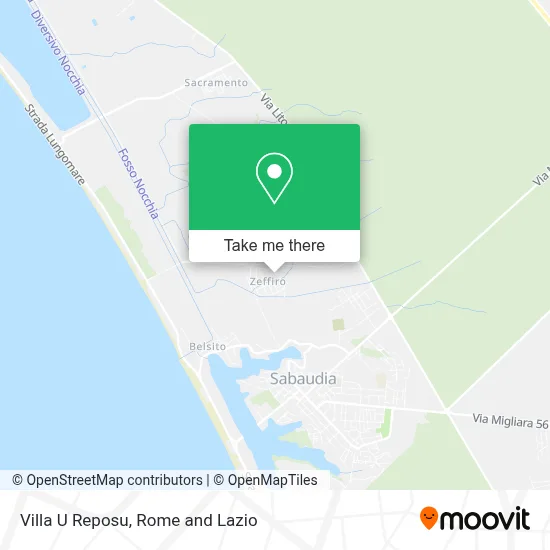 Villa U Reposu map