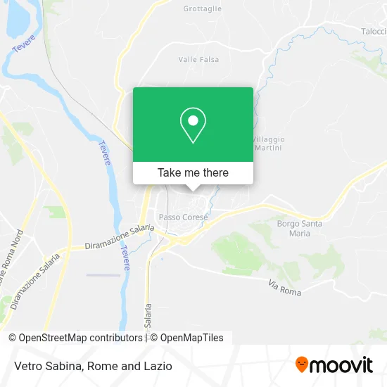 Vetro Sabina map