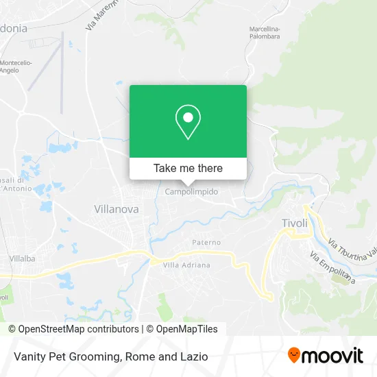 Vanity Pet Grooming map