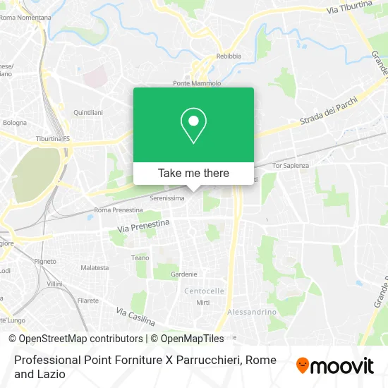 Professional Point Forniture X Parrucchieri map