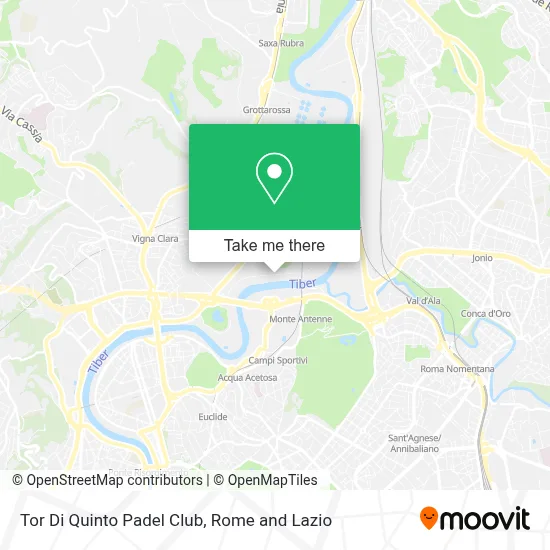 Tor Di Quinto Padel Club map
