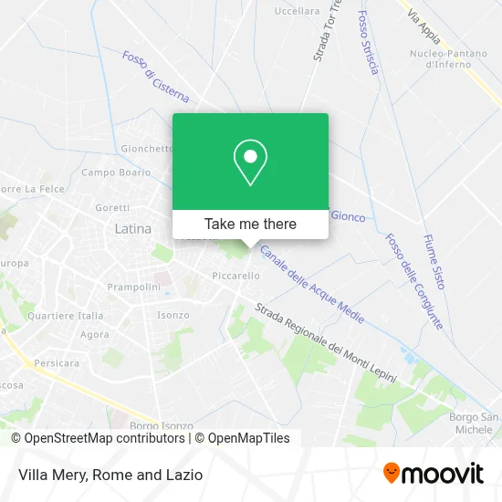 Villa Mery map
