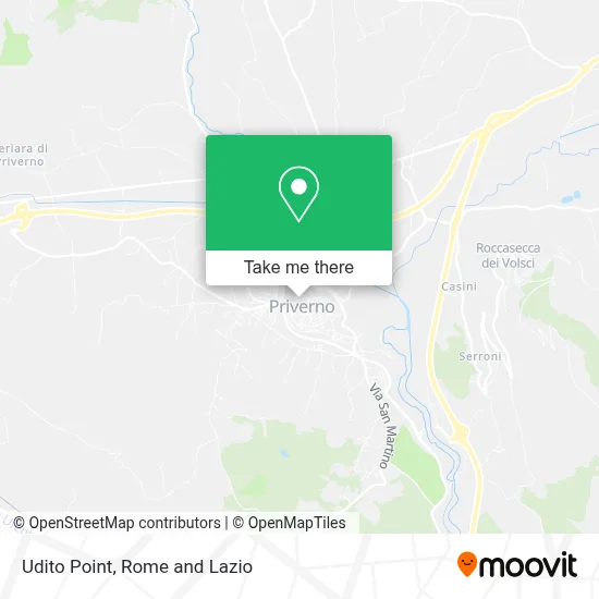 Udito Point map