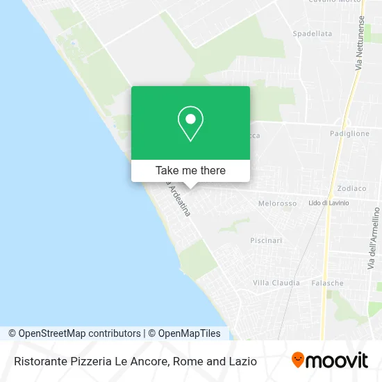 Ristorante Pizzeria Le Ancore map