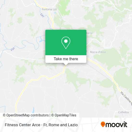 Fitness Center Arce - Fr map
