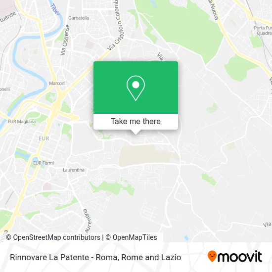 Rinnovare La Patente - Roma map