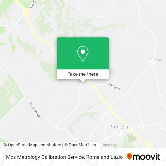 Mcs Metrology Calibration Service map