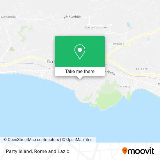 Party Island map