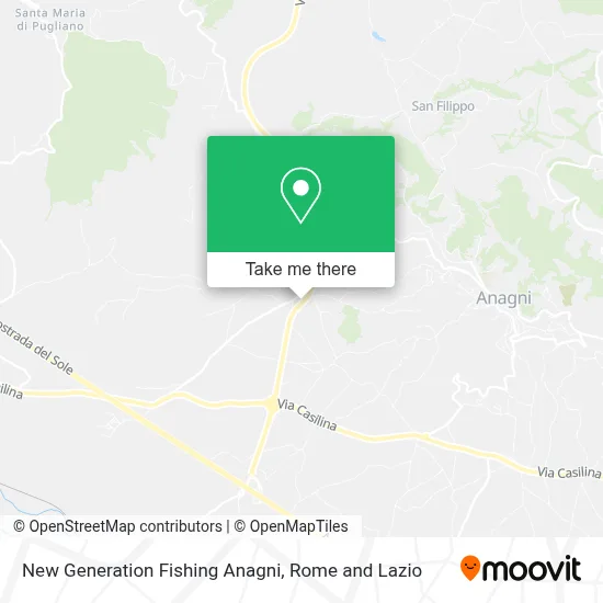 New Generation Fishing Anagni map