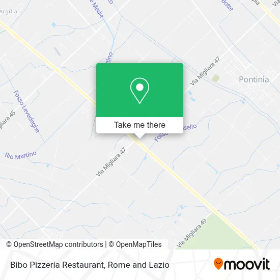 Bibo Pizzeria Restaurant map