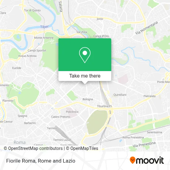 Fiorile Roma map