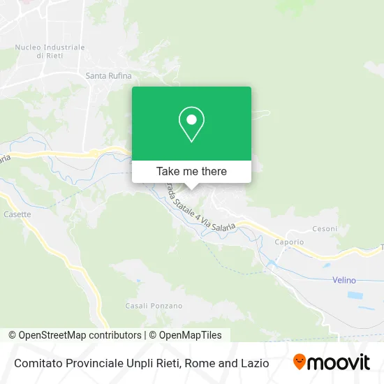 Comitato Provinciale Unpli Rieti map