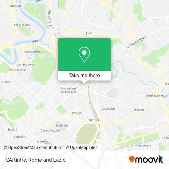 L'Artintre map